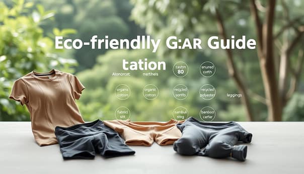 A well-lit, high-resolution photograph of an eco-friendly compression gear guide, showcasing various sustainable athletic wear options. The foreground features a selection of compression shirts, shorts, and leggings in neutral, earth-toned colors, arranged neatly on a clean, minimalist background. The middle ground displays a variety of fabrics, textures, and materials, such as organic cotton, recycled polyester, and bamboo, highlighting the sustainable nature of the products. In the background, a blurred, natural setting with lush greenery and a serene, calming atmosphere creates a sense of environmental awareness and responsibility. The lighting is soft and diffused, emphasizing the quality and attention to detail of the garments. The overall composition conveys a sense of simplicity, elegance, and a commitment to sustainable practices in the athletic wear industry. A well-lit, high-resolution photograph of an eco-friendly compression gear guide, showcasing various sustainable athletic wear options. The foreground features a selection of compression shirts, shorts, and leggings in neutral, earth-toned colors, arranged neatly on a clean, minimalist background. The middle ground displays a variety of fabrics, textures, and materials, such as organic cotton, recycled polyester, and bamboo, highlighting the sustainable nature of the products. In the background, a blurred, natural setting with lush greenery and a serene, calming atmosphere creates a sense of environmental awareness and responsibility. The lighting is soft and diffused, emphasizing the quality and attention to detail of the garments. The overall composition conveys a sense of simplicity, elegance, and a commitment to sustainable practices in the athletic wear industry.